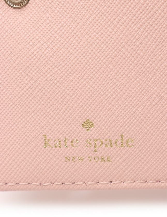ケイトスペード KATE SPADE 二つ折り財布 ピンク 小物 レザー リボン