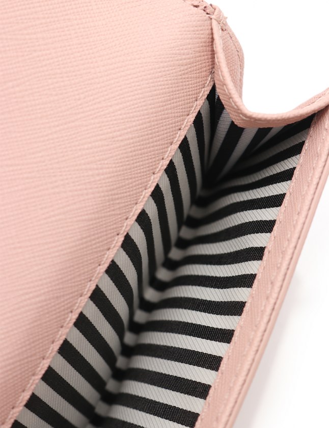 ケイトスペード KATE SPADE 二つ折り財布 ピンク 小物 レザー リボン