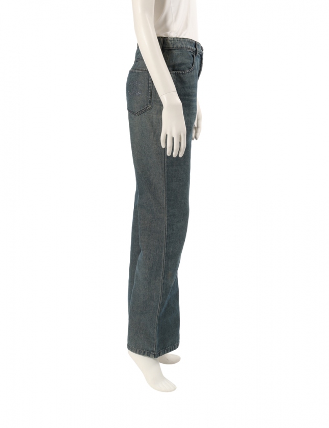 CHANEL デニム 名東】【CHANEL】シャネル デニムパンツ P76791V69116 サイズ38