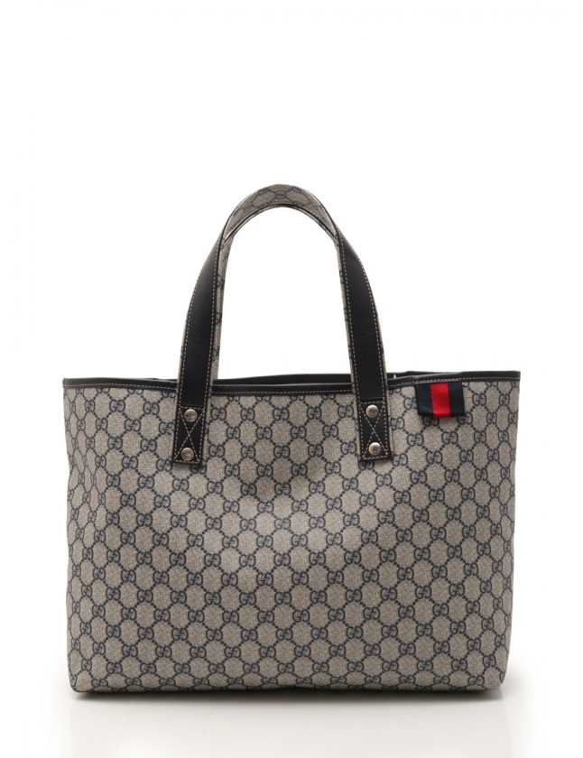 グッチ GUCCI トートバッグ GGスプリーム シェリーライン ウェビング 