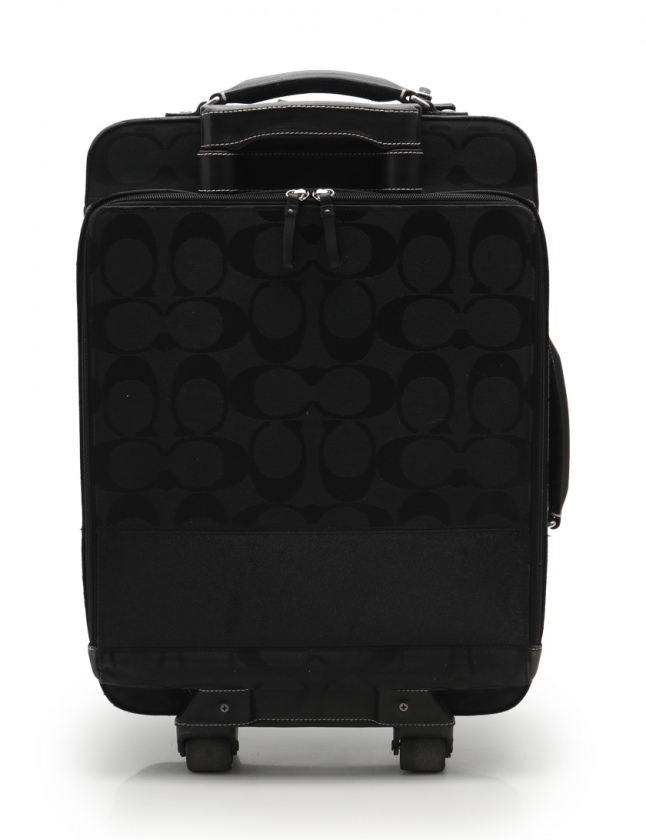 コーチ COACH キャリーケース シグネチャー グレー 黒 F77180 