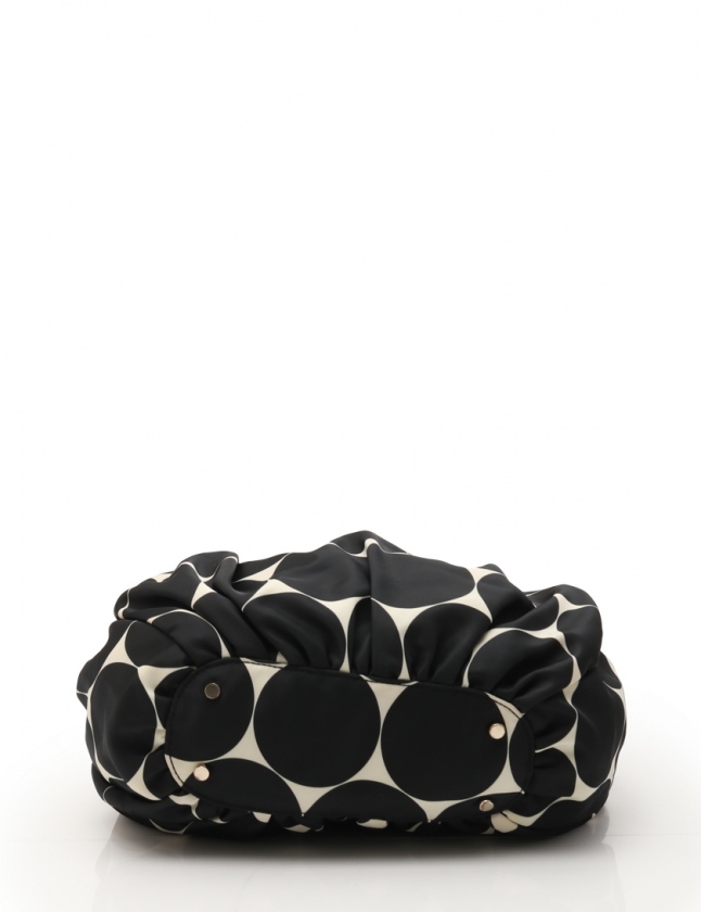 ケイトスペード ショルダーバッグ 黒×アイボリー ドット柄