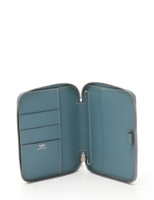 エルメス HERMES 手帳カバー アジェンダジップ ブルージーン 小物  