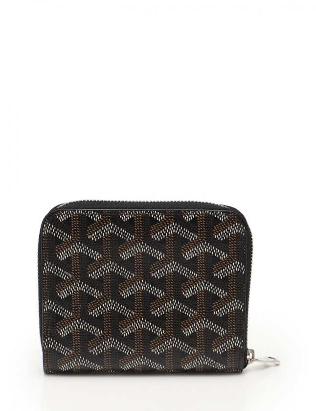 ゴヤールGOYARD PVC×レザー マリニー 果たし コインケース 小銭入れ 
