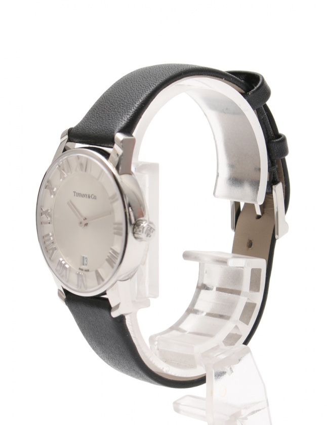 ティファニー TIFFANY & CO. 腕時計 アトラス レディース シルバー 黒  