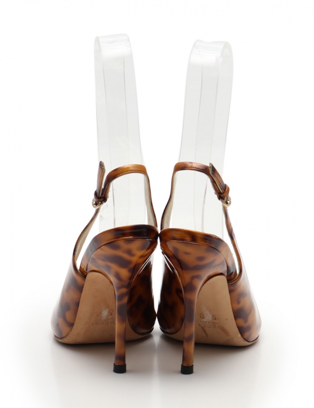 GUCCI グッチ オープントゥ バックストラップ パンプス 35