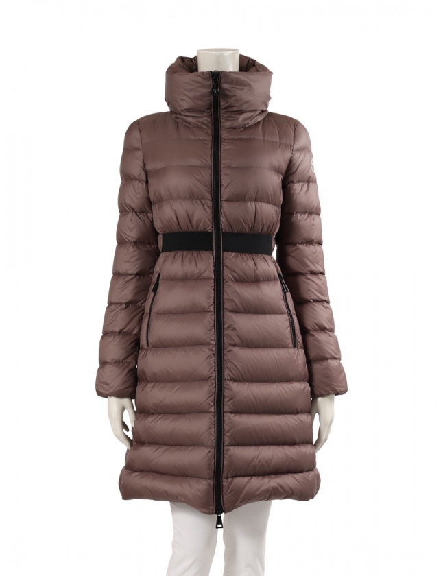 モンクレール MONCLER ダウンコート ロングコート グレーベージュ 0 