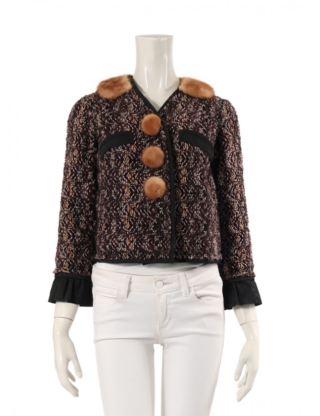 ルイヴィトン LOUIS VUITTON ツイードジャケット34