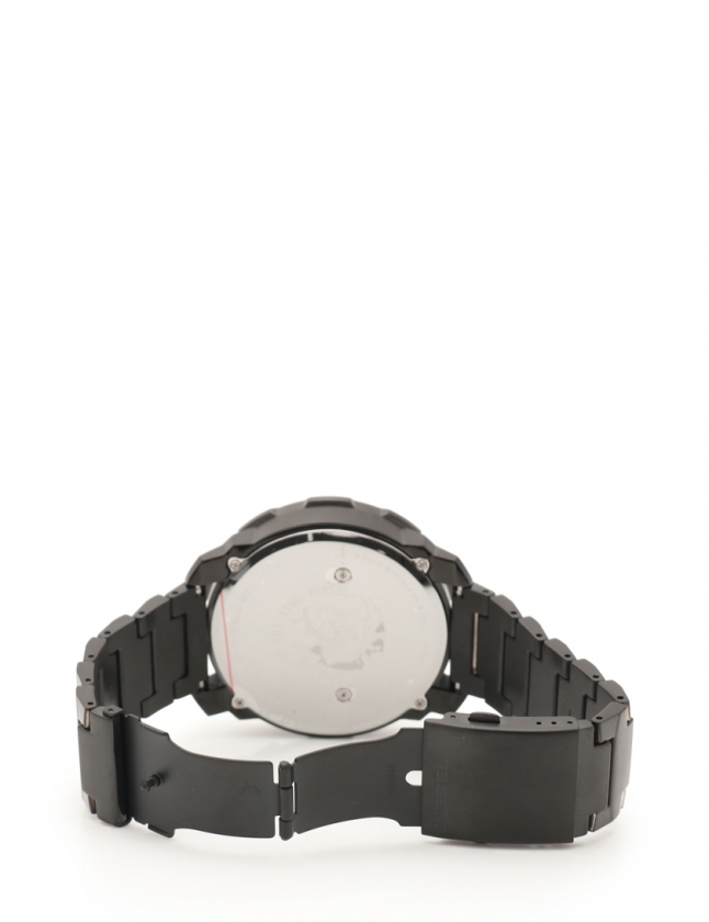 ディーゼル DIESEL 腕時計 マシナス クオーツ 黒 DZ-7362 SS 黒文字盤