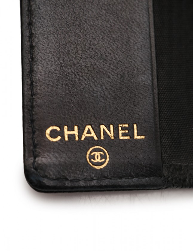 シャネル CHANEL 5連キーケース ココマーク 黒 小物 キャビアスキン 