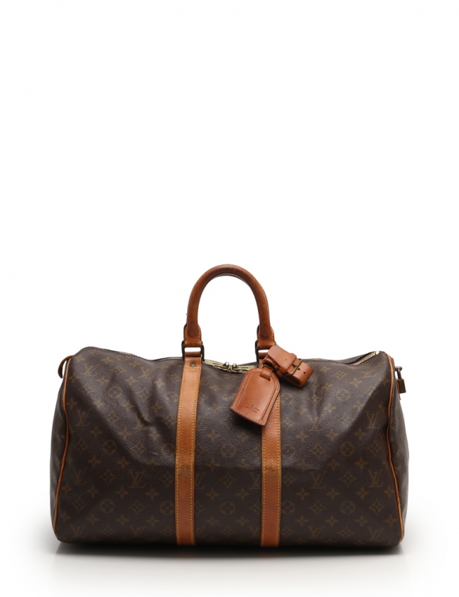 ルイヴィトン LOUIS VUITTON ボストンバッグ キーポル45 モノグラム 茶 