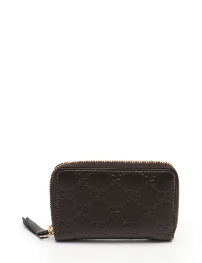 グッチ GUCCI ラウンドファスナーコインケース グッチシマ