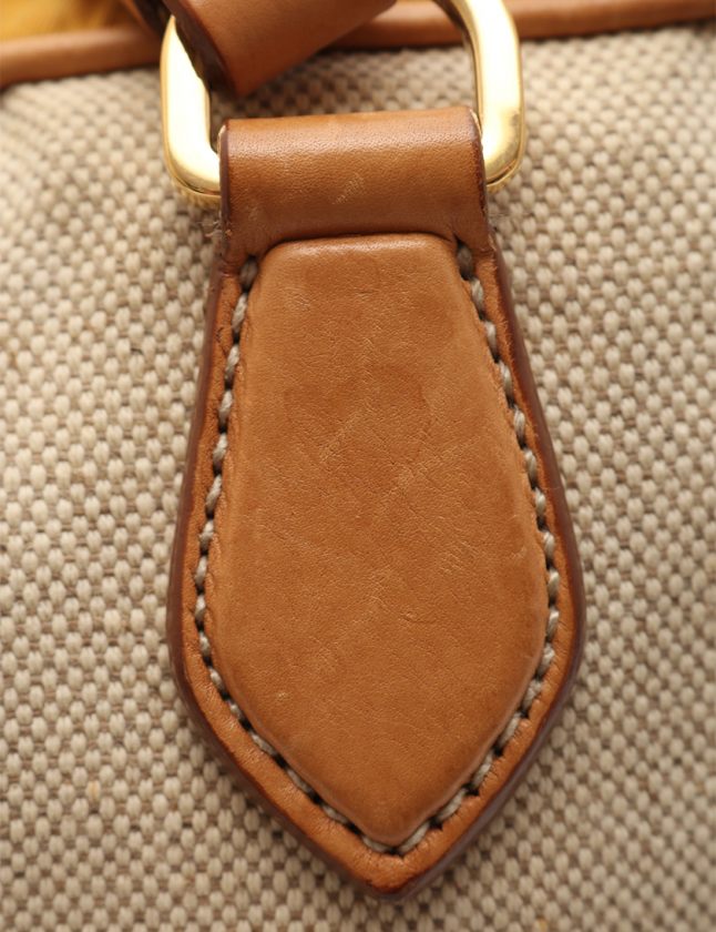 プラダ PRADA トートバッグ ベージュ 黄 茶 BR2521 キャンバス 