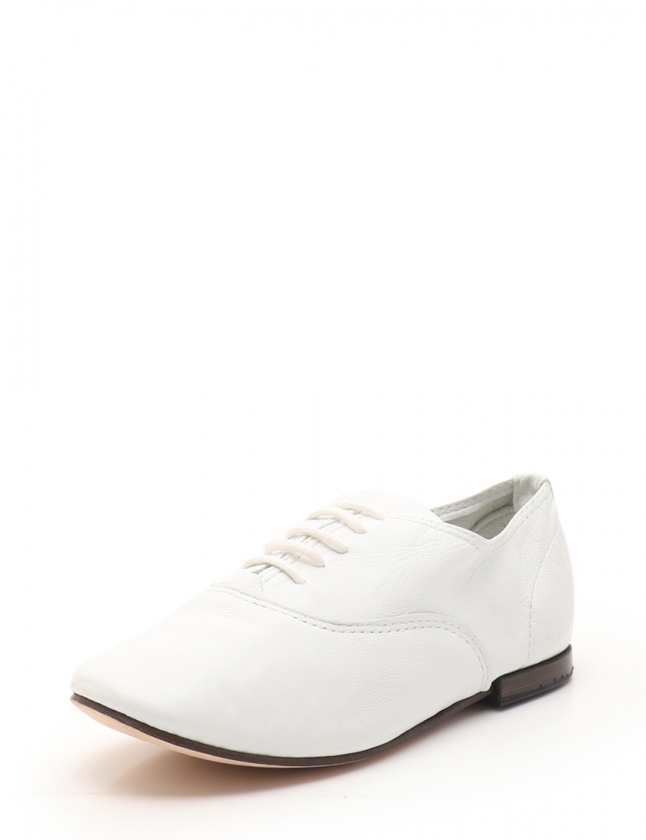 レペット Repetto レースアップシューズ 白 28 シューズ 17 3cm レザー