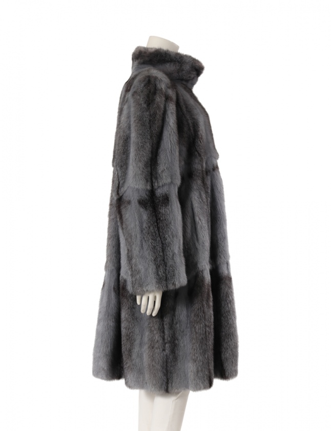 クリスチャンディオール Christian Dior ロングコート ブルーグレー