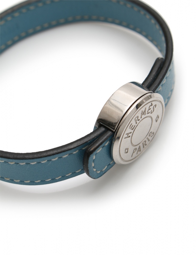 エルメス HERMES ブレスレット セリエ ルーピング ブルージーン 