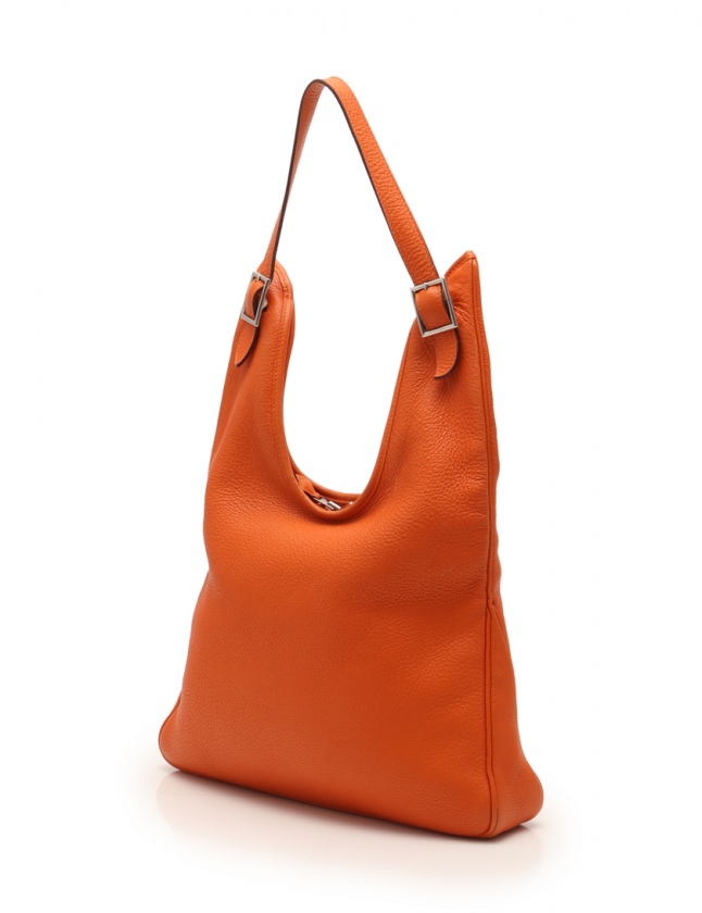 エルメス HERMES ショルダーバッグ マサイPM オレンジ トリヨン 