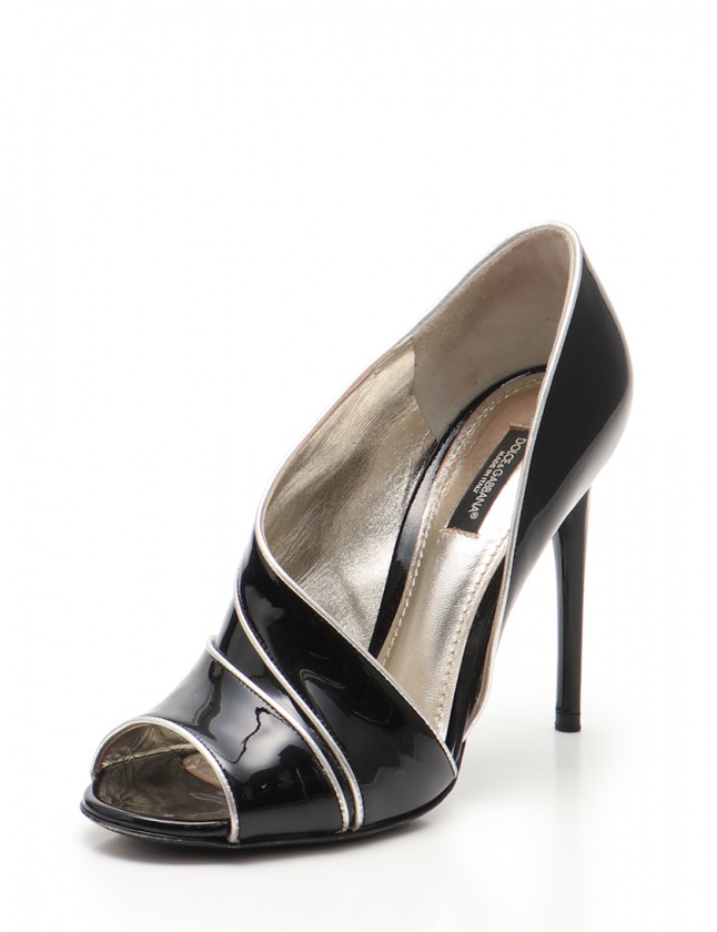 DOLCE&GABBANA パンプス シルバー