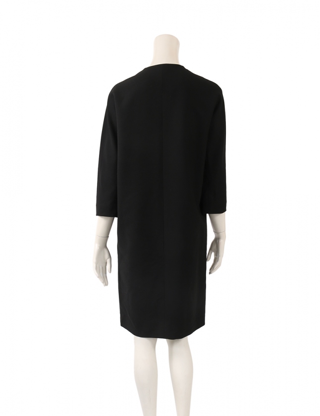エルメス Hermes ワンピース 黒 34 長袖 無地 Xs ウール レディース 114 ベクトルパーク