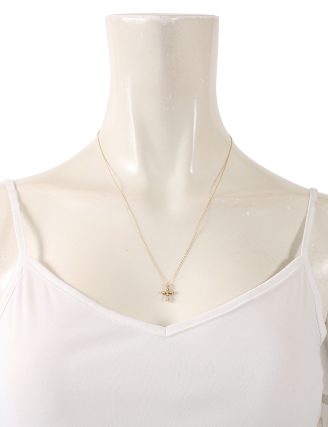 アーカー AHKAH ネックレス NNクロス イエローゴールド アクセサリー  