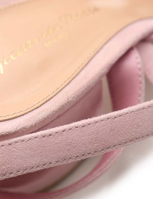 ジャンヴィトロッシ Gianvito Rossi サンダル ピンク 37 シューズ 24cm  