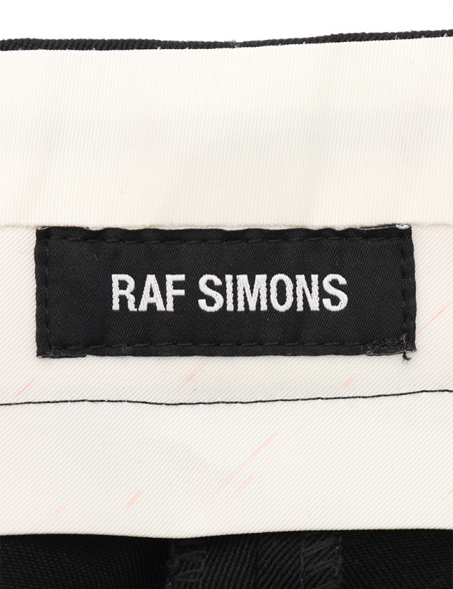 ラフシモンズ RAF SIMONS スペースパンツ ビッグシルエット 黒 44