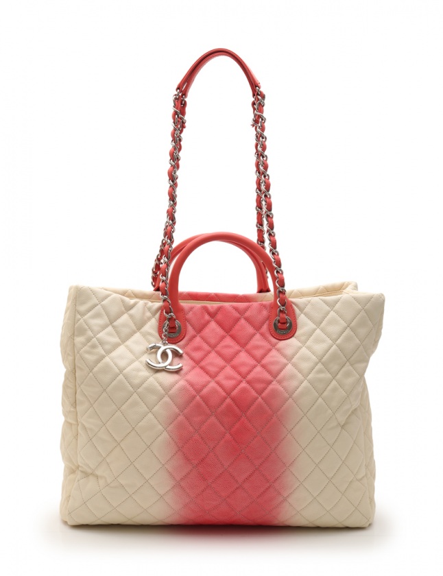 CHANEL マトラッセ キャビアスキン グラデーション チェーントート