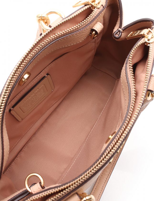 コーチ COACH ハンドバッグ ショルダーバッグ ピンクベージュ