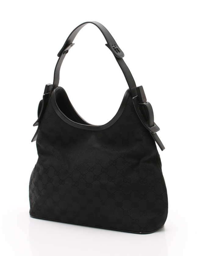 グッチ GUCCI ワンショルダーバッグ GGキャンバス 黒 107752 