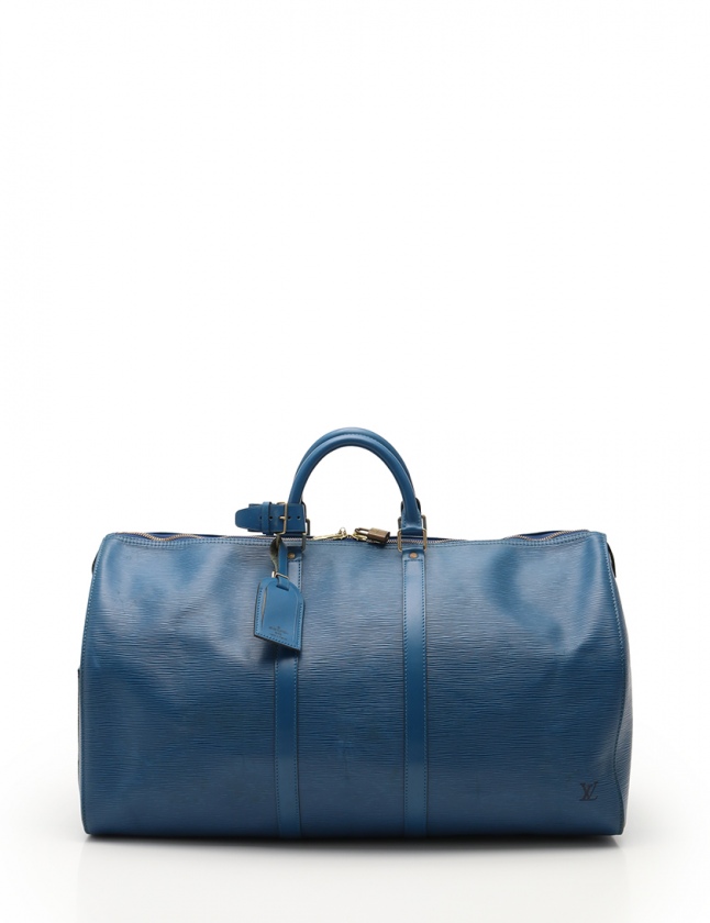 ルイヴィトン エピ キーポル55 トレドブルー ボストンバッグ 青 旅行かばん ルイヴィトン エピ キーポル55 トレドブルー ボストンバッグ 青 旅行