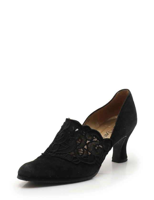 イヴサンローラン YVES SAINT LAURENT パンプス 黒 36 シューズ 23cm 