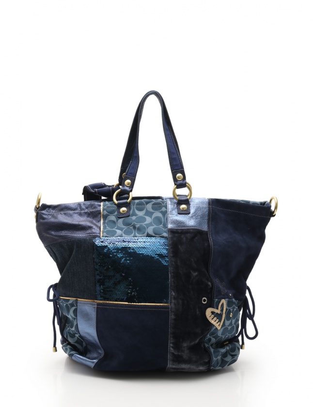 コーチ COACH トートバッグ ポピー デニムコレクティブル XL スポット 