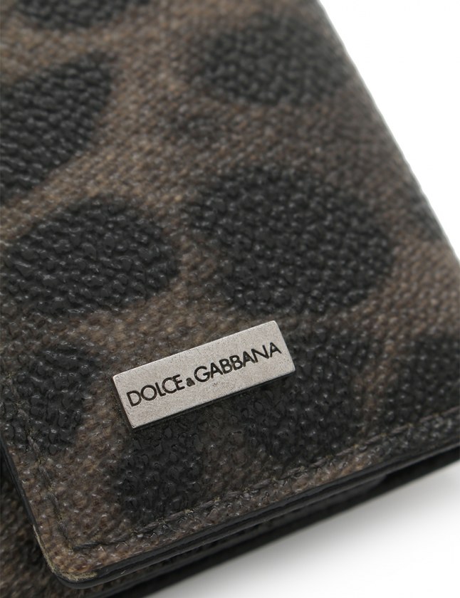 ドルチェ ガッバーナ ドルガバ Dolce Gabbana 6連キーケース グレー 黒 小物 レオパード柄 Pvc メンズ 114 ベクトルパーク
