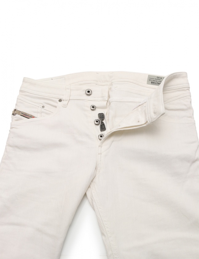 ディーゼル DIESEL デニムパンツ 白 30インチ ボトムス 0847E コットン