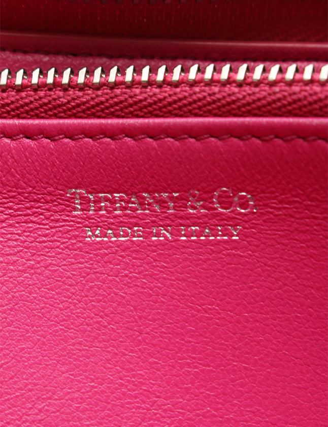 ティファニー Tiffany Co ラウンドファスナー長財布 ピンクパープル 小物 レザー レディース 114 ベクトルパーク
