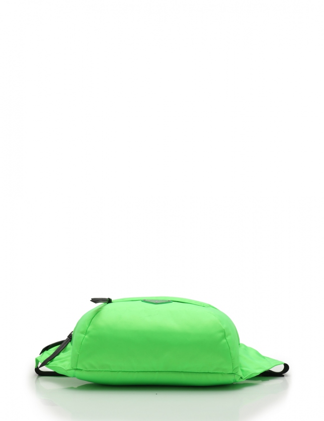 プラダ PRADA ボディバッグ ウエストポーチ 黄緑 ナイロン メンズ 114