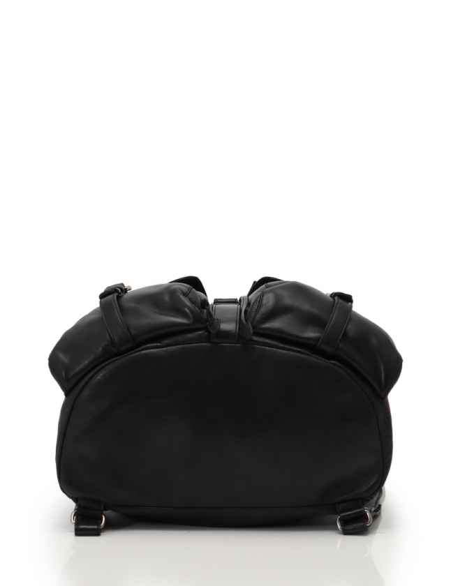 プラダ PRADA リュック バックパック 黒 レザー オールレザー
