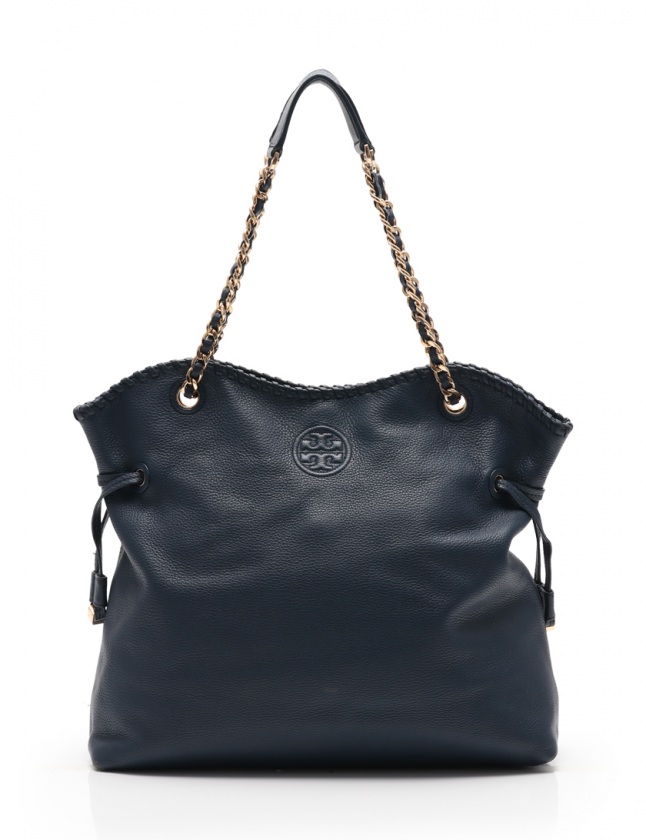 トリーバーチ TORY BURCH チェーントートバッグ マリオン ネイビー 