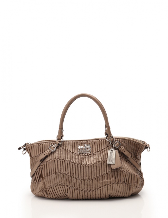 coach コーチ　マディソン　ゴールド COACH コーチ マディソン ベージュ ゴールド金具 レザー トート