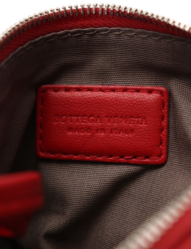 極美品❣️ ボッテガヴェネタ　コインケース　キーリング　イントレチャート　赤 ボッテガヴェネタ BOTTEGA VENETA コインケース キーケース