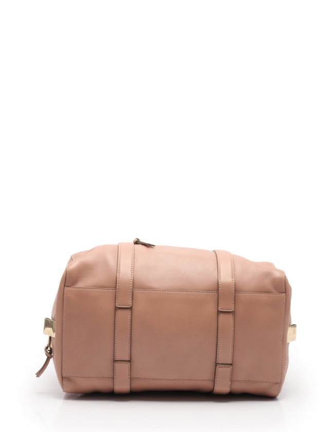 クロエ CHLOE ミニボストンバッグ マドレーヌ ピンクベージュ レザー 