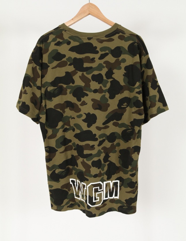アベイシングエイプ A BATHING APE カットソー Tシャツ カーキ