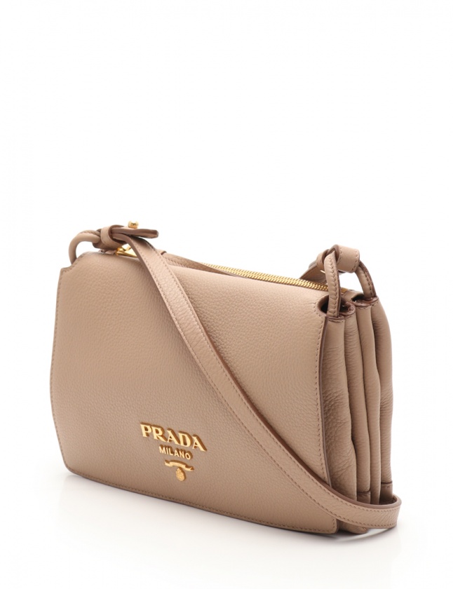 【リユサ】PRADA プラダ ベルト べっこう 革 ベージュ 茶 Prada メッシュレザーベルト | ブラウン | FARFETCH JP