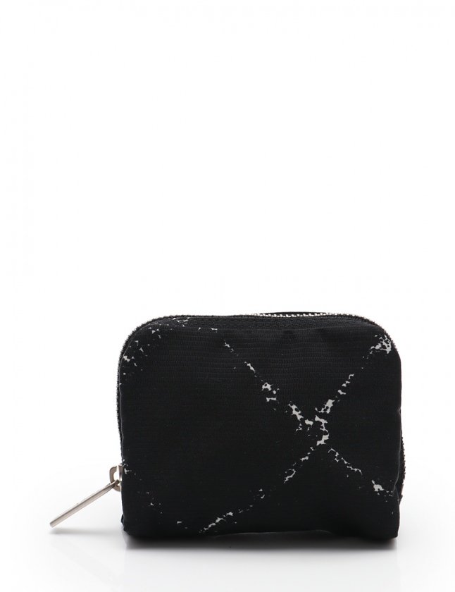 シャネル CHANEL コインケース 旧トラベルライン 黒 白 小物 ナイロン 