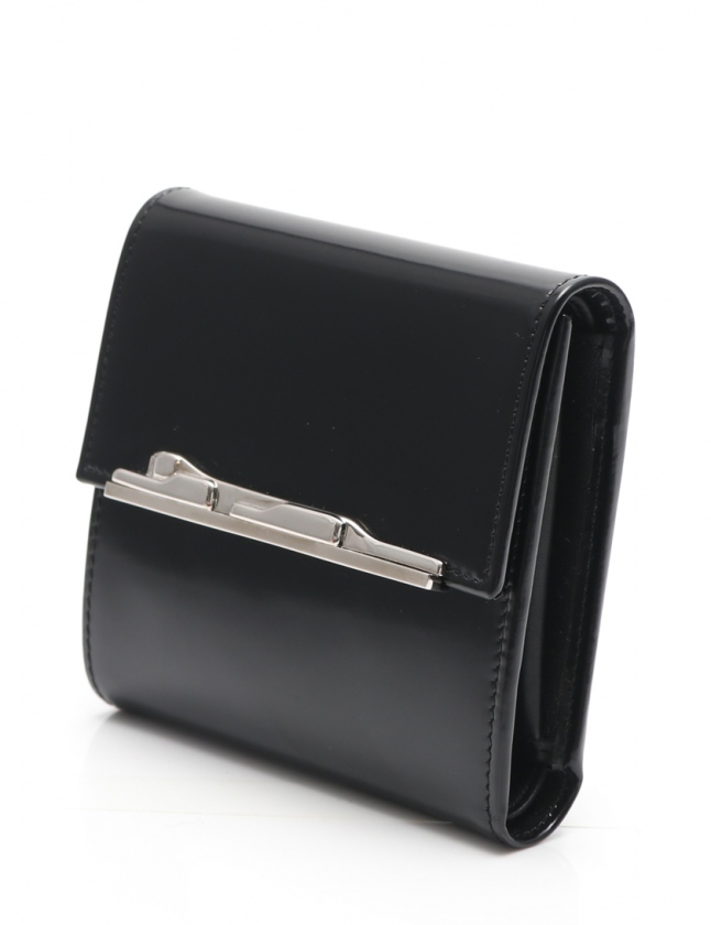 カルティエ Cartier 三つ折り財布 パンテール 黒 小物 レザー L3000725 