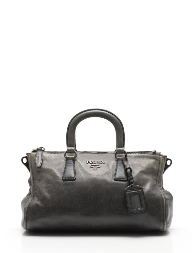 プラダ PRADA ハンドバッグ ショルダーバッグ グレー BL0739 レザー  
