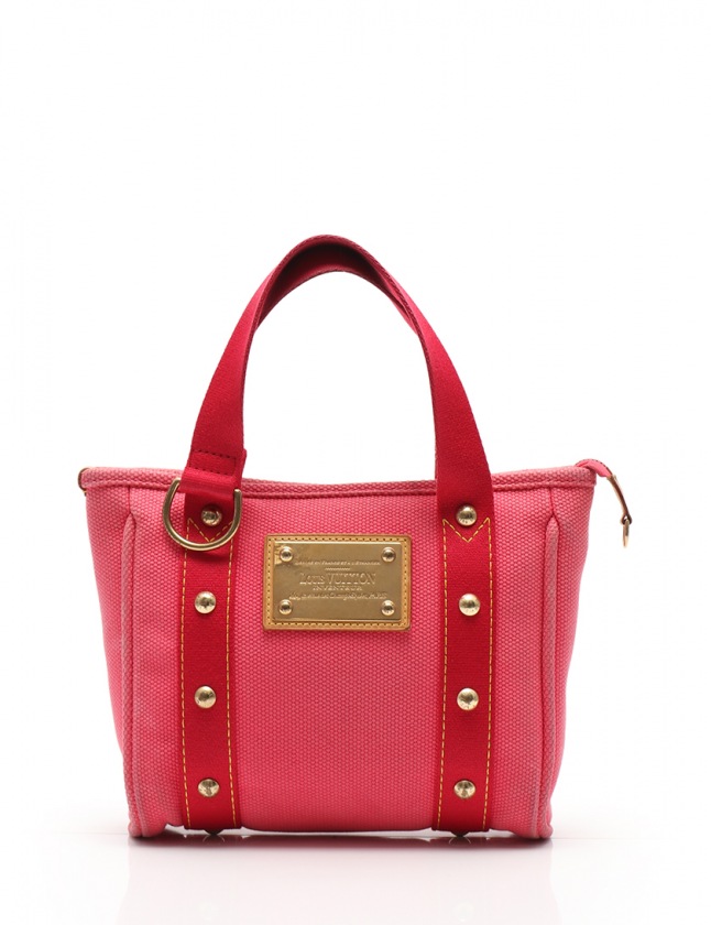 ルイヴィトン LOUIS VUITTON ハンドバッグ アンティグア カバPM ピンク 