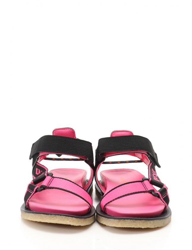 ディーゼル DIESEL スポーツサンダル ピンク 黒 35 シューズ 22.5cm  
