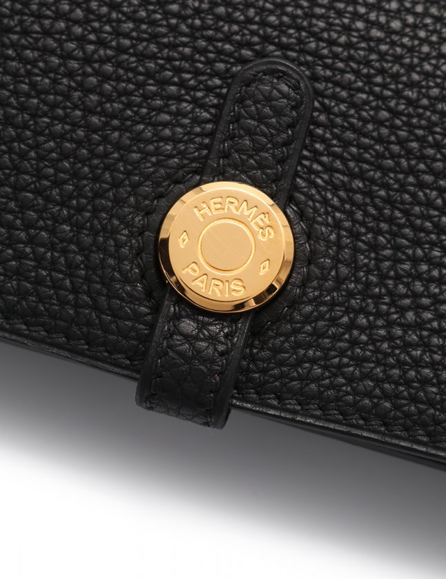 エルメス HERMES クラッチバッグ ドゴン ミーティング ノワール トゴ 
