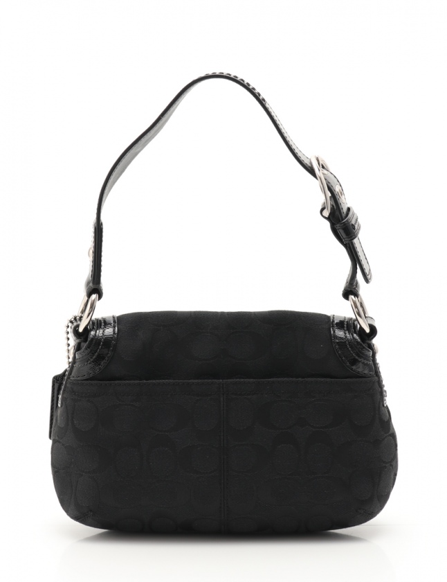 コーチ COACH ショルダーバッグ シグネチャー 黒 F13738 キャンバス 